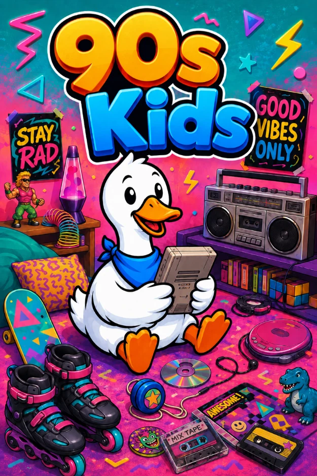 90s Kids deck cover